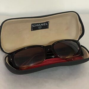 Vintage CHANEL Dark Brown Sunglasses